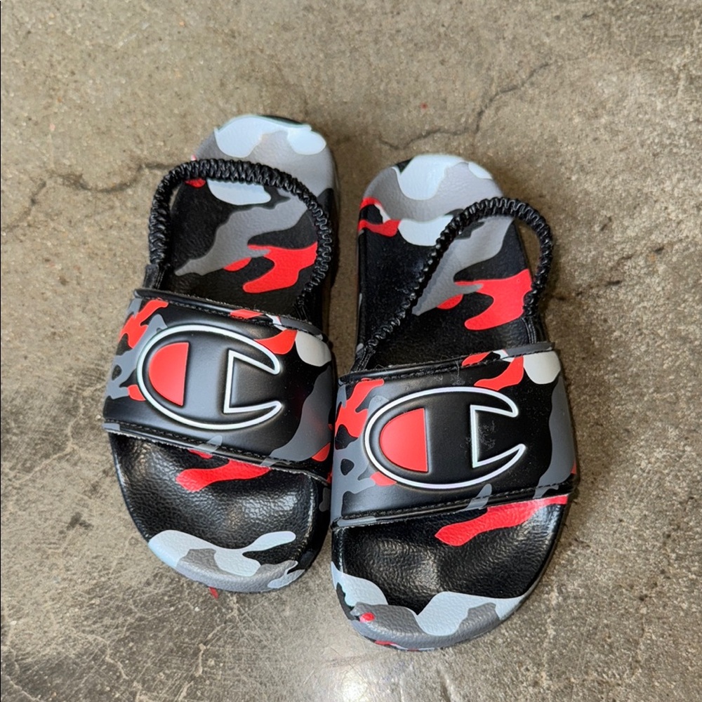 Champion Toddler Camo Slides